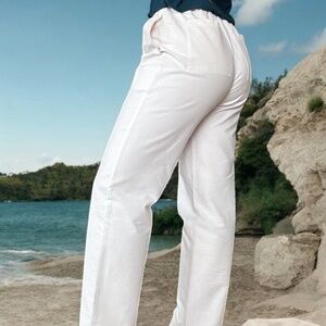 Old Money Pants, Pure Cotton in White